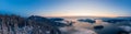 Aerial View of Howe Sound Mountains Royalty Free Stock Photo