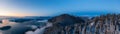 Aerial View of Howe Sound Mountains Royalty Free Stock Photo