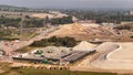 Aerial view of the HS2 Construction progress in Wendover Buckinghamshire, UK.