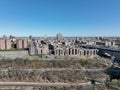 Aerial view of Hudson River and New York Royalty Free Stock Photo