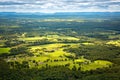 Aerial view of the Hudson Valley farm land