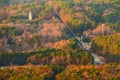 Aerial view of Hugh Howell Road, Georgia, USA Royalty Free Stock Photo