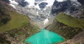 Humantay lake in Peru on Salcantay mountain in the Andes