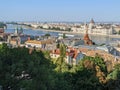 Parlament building and Margarita Island in Budapest, Hungary Royalty Free Stock Photo