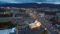 Aerial view of HWY 441 in Pigeon Forge, Tennessee Royalty Free Stock Photo