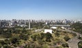 Aerial view of Ibirapuera park in Sao Paulo city, Brazil Royalty Free Stock Photo