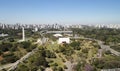 Aerial view of Ibirapuera park in Sao Paulo city, Brazil Royalty Free Stock Photo