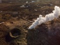 Aerial view of Iceland landscape