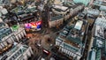 Aerial View of Iconic Famous Landmark Square Piccadilly Circus