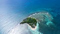 Aerial view of Ilet du Gosier, Le Gosier, Grande-Terre, Guadeloupe, Caribbean