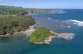 Aerial view of Ilot Sanchot Mauritius Royalty Free Stock Photo