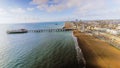 Aerial View Photo Of Brighton Pier, Sea And Beach UK Royalty Free Stock Photo