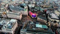 Aerial View Image of Iconic Landmark Piccadilly Circus in London City Center