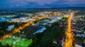 Aerial view of Industrial Estate northern,Lamphun,thailand