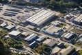 Aerial view : Industrial zone Royalty Free Stock Photo