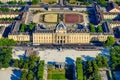 Aerial view of Institute Des Hautes National Defence Studies from the Eiffel Towe