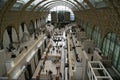 Aerial view of the interior of Musee D`Orsay, Paris