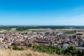 Aerial view of Iscar in Valladolid Royalty Free Stock Photo