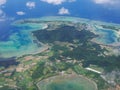 Aerial view of Ishigaki Island Royalty Free Stock Photo