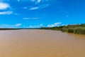 Aerial view of iSimangaliso Wetland Park. Maputaland, an area of KwaZulu-Natal on the east coast of South Africa. Royalty Free Stock Photo