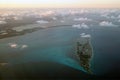 Aerial view of Isla Mujeres, Cancun, Quintana Roo, Mexico Royalty Free Stock Photo