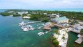 Aerial view of Islamorada, Florida Keys Royalty Free Stock Photo