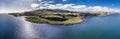 Aerial view of the Island Kerrera, Argyll Royalty Free Stock Photo