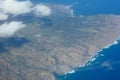 Aerial view of island of Molokai