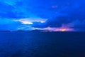 Aerial view of the island of St Thomas, USVI. Charlotte Amalie - cruise bay. Royalty Free Stock Photo