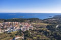 An aerial view islands near Premantura, Istria, Croatia Royalty Free Stock Photo