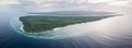 Aerial View of Islands in Wakatobi National Park Royalty Free Stock Photo