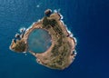 Aerial view of the Islet of Vila Franca do Campo - Azores