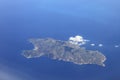 Aerial view of the Isola del Giglio Royalty Free Stock Photo