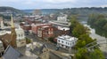 Aerial View Isolated on the State Capital City Downtown Frankfort Kentucky Royalty Free Stock Photo