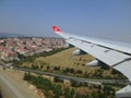 Aerial view of Istanbul from Turkish Airplane