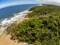 Aerial view of Itacare beaches