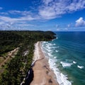 Aerial view of Itacarezinho beach Itacare, Bahia, Brazil