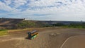 The aerial view of the Itaipu dam in Foz do IguaÃÂ§u Brazil