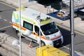 Aerial View Of An Italian Ambulance