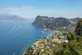 Aerial view of italian Capri island, Campania region, Italy Royalty Free Stock Photo