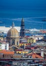 aerial view of italian city naples from the top of capodimonte hill....IMAGE