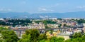 aerial view of italian city naples from the top of capodimonte hill....IMAGE