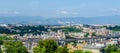 aerial view of italian city naples from the top of capodimonte hill....IMAGE