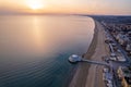 View of Italian coast at Senigallia town