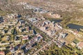 Aerial view of Ivano-Frankivsk city, Ukraine