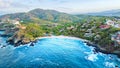 Aerial view of Ixtapa Bay Royalty Free Stock Photo