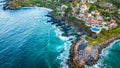 Aerial view of Ixtapa Bay Royalty Free Stock Photo