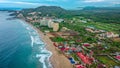 Aerial view of Ixtapa Bay Royalty Free Stock Photo