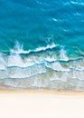 Aerial view of Iztuzu beach in Dalyan, Turkey