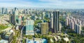 Aerial view of Jakarta cityscape and Central Business District.